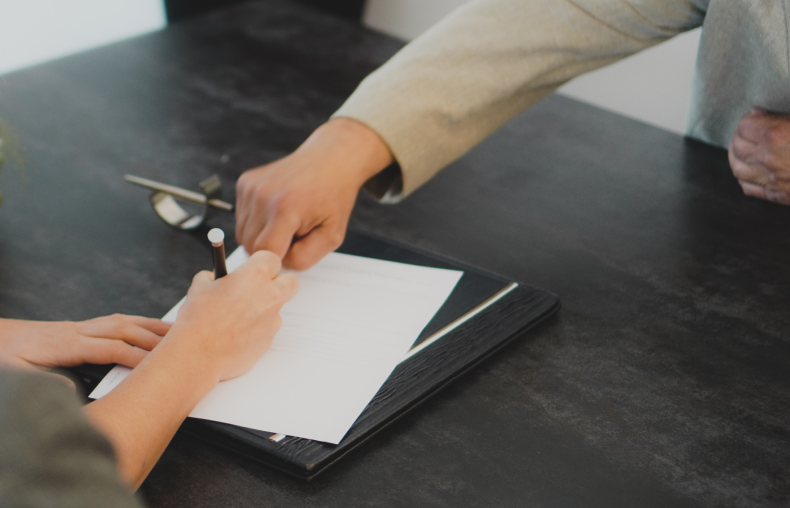 Contract ondertekening